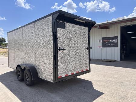 New 2026 Sawyer Trailers Brand New Duck Camo 7x16 Cargo / Enclosed Trailer