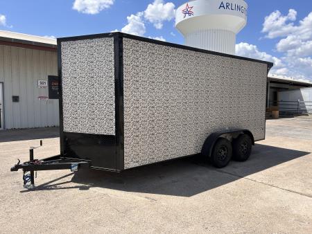 New 2026 Sawyer Trailers Brand New Duck Camo 7x16 Cargo / Enclosed Trailer