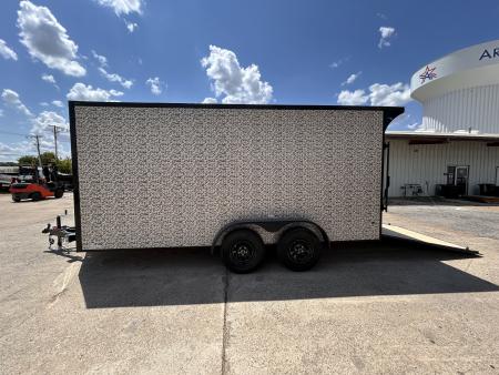 New 2026 Sawyer Trailers Brand New Duck Camo 7x16 Cargo / Enclosed Trailer