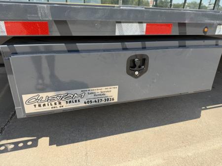 New #157848 2027 LAMAR FA 26 X 102 BUMPER PULL 14K DECKOVER FULL BED TILT W/ SPARE TIRE