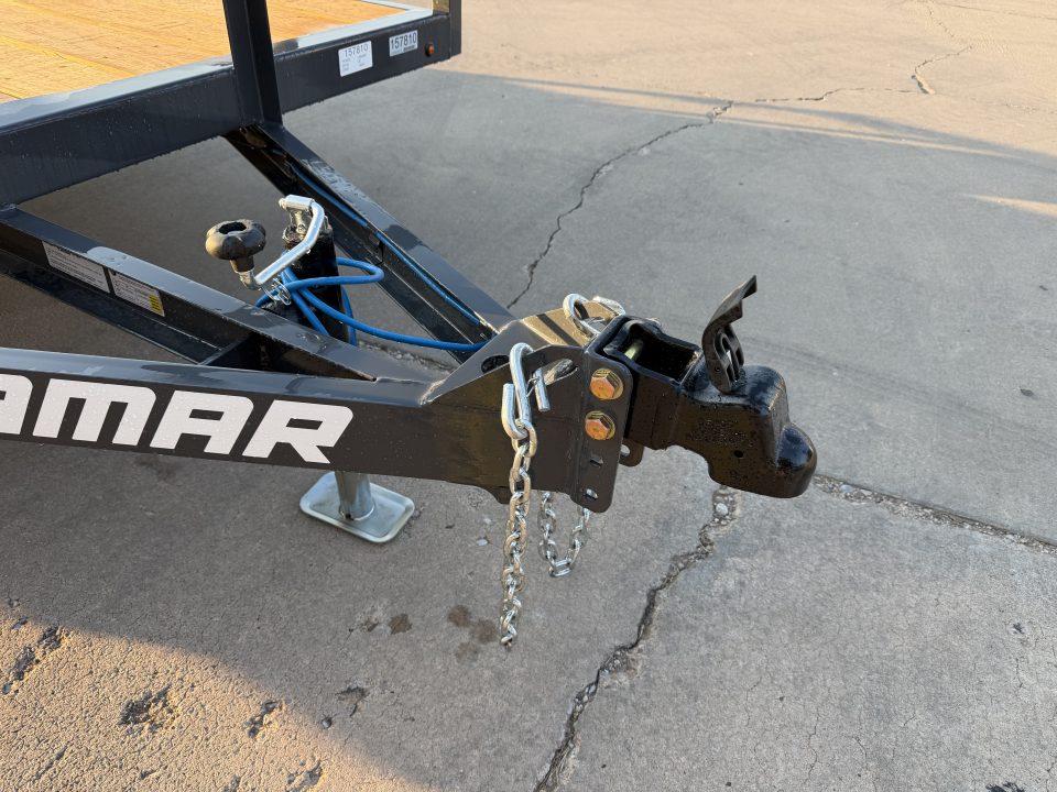 New #157810 2027 LAMAR UC 14 X 83 SINGLE AXLE SQUARE TUBE TOP 3K UTILITY W/ REAR RAMP GATE