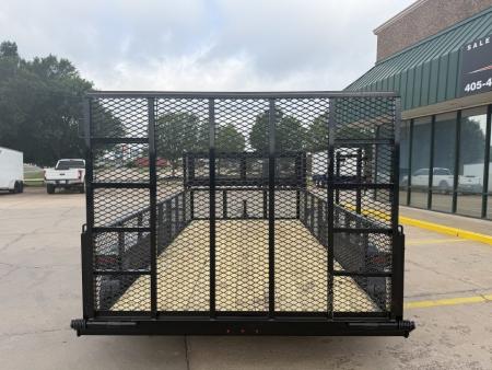 New #144513 2026 MP CUSTOMS 14 X 83 TANDEM AXLE PIPE TOP 7K LANDSCAPE TRAILER W/ 2' SIDES
