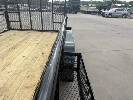 New #144513 2026 MP CUSTOMS 14 X 83 TANDEM AXLE PIPE TOP 7K LANDSCAPE TRAILER W/ 2' SIDES