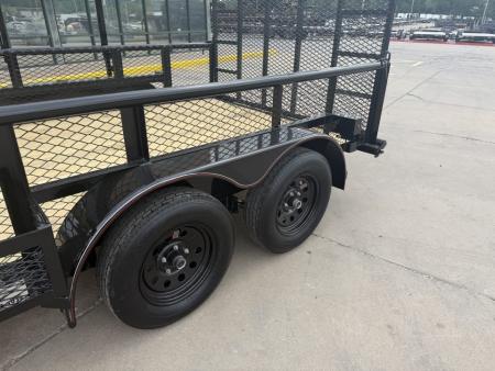 New #144513 2026 MP CUSTOMS 14 X 83 TANDEM AXLE PIPE TOP 7K LANDSCAPE TRAILER W/ 2' SIDES