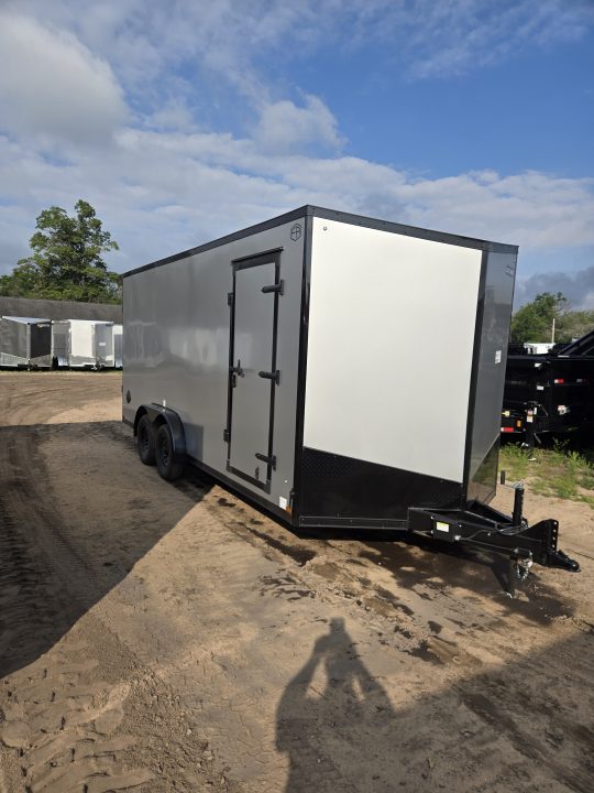 New 2027 US Cargo 7.5X18 SILVER 7K UTV Cargo / Enclosed Trailer