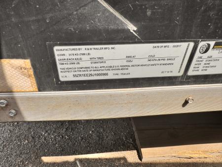 Used 2018 R&M Manufacturing 7-12-2V Enclosed