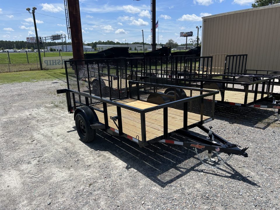 New 2027 Down 2 Earth Trailers 76X10 Utility Trailer with 24" Expanded Metal Sides