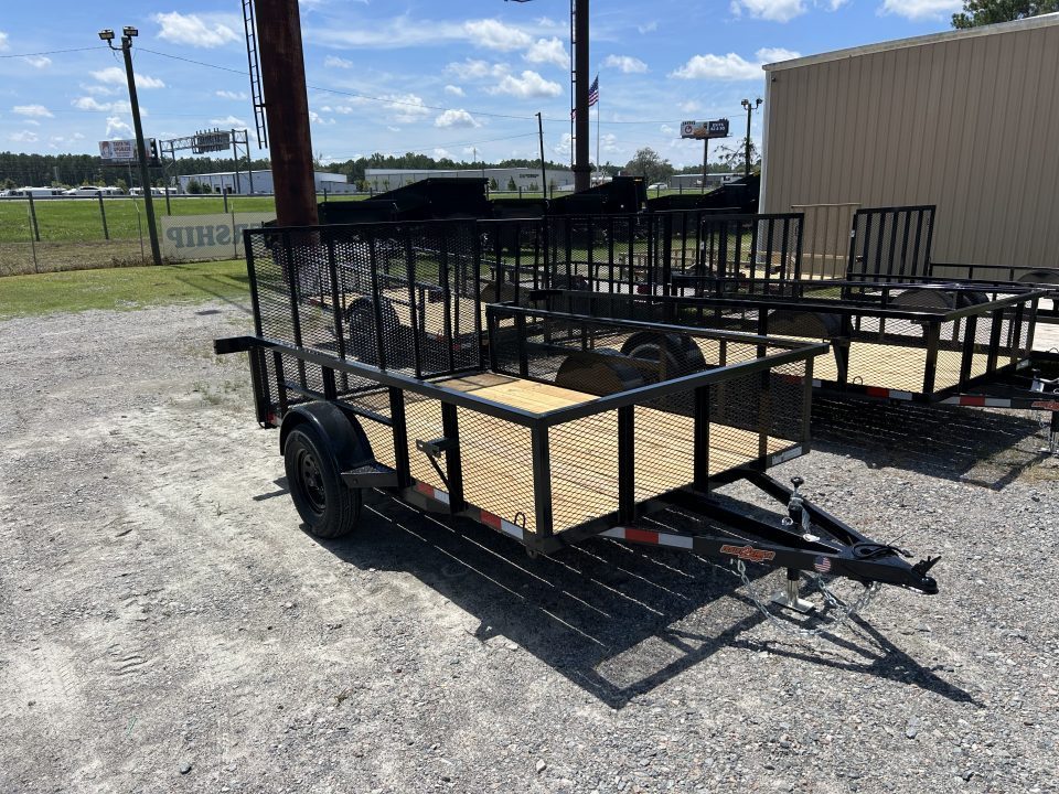 New 2027 Down 2 Earth Trailers 76X10 Utility Trailer with 24" Expanded Metal Sides