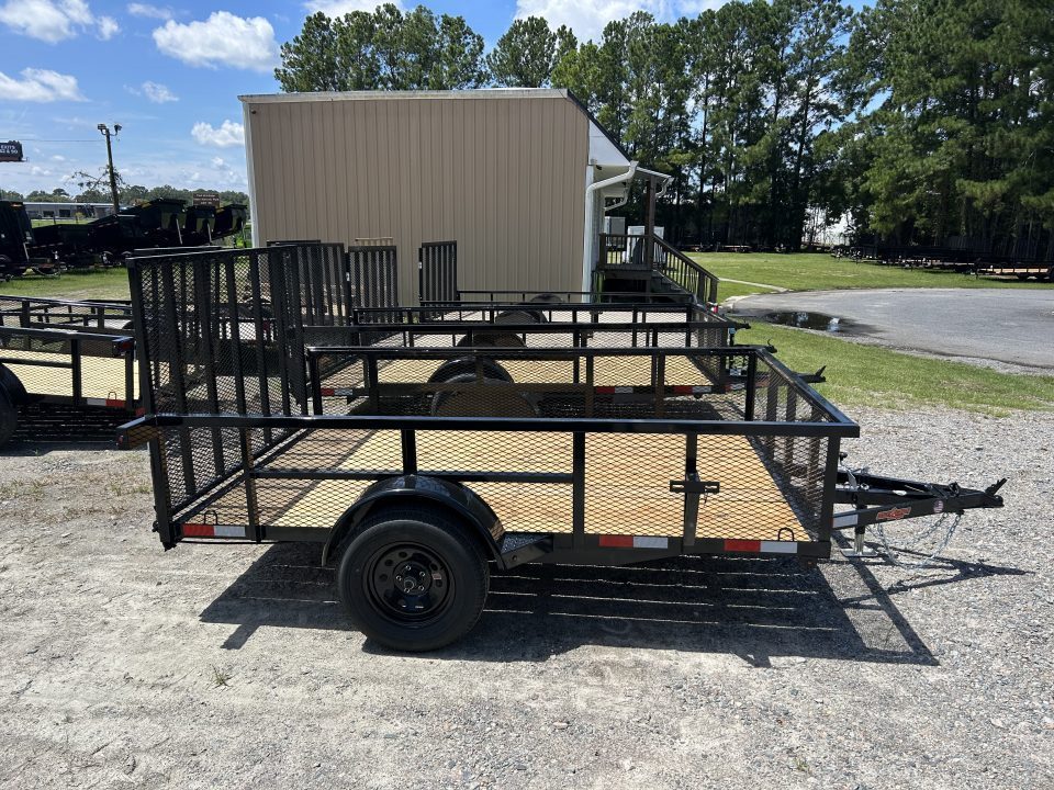 New 2027 Down 2 Earth Trailers 76X10 Utility Trailer with 24" Expanded Metal Sides