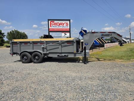 New 2027 Diamond C LPT210 16' LPT210 16' x 82" 10K Axles Gooseneck Pacesetter Edition