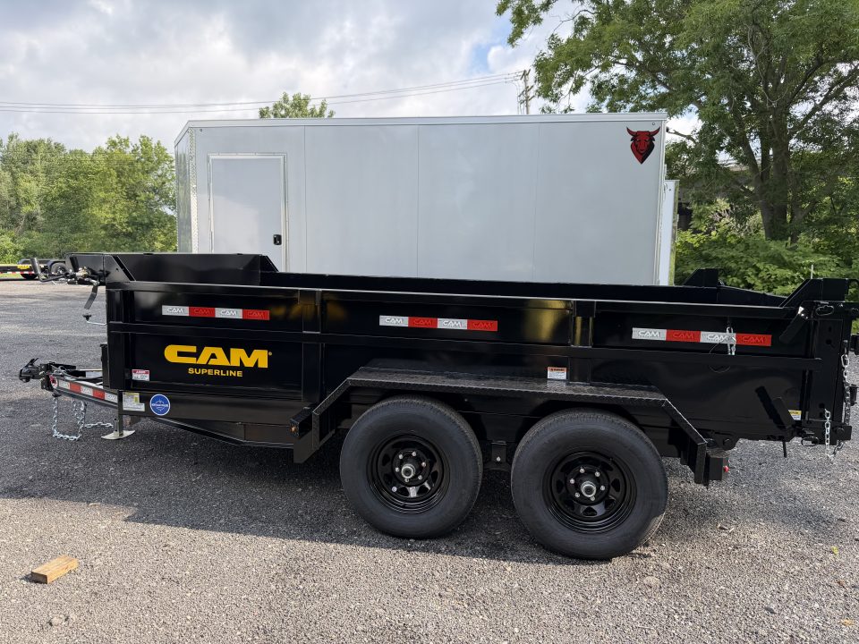 New 2027 CAM SUPERLINE 6X12 SD Single Ram Dump Trailer 11K