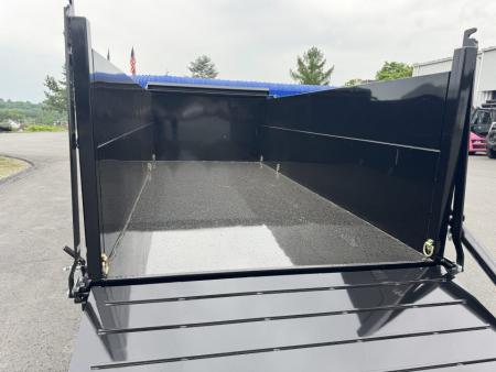 New 2027 BWISE DUT16-21 7X16 TA Dump Trailer *ULTIMATE DUMP *21K *BLACK W/ HTONE GREY