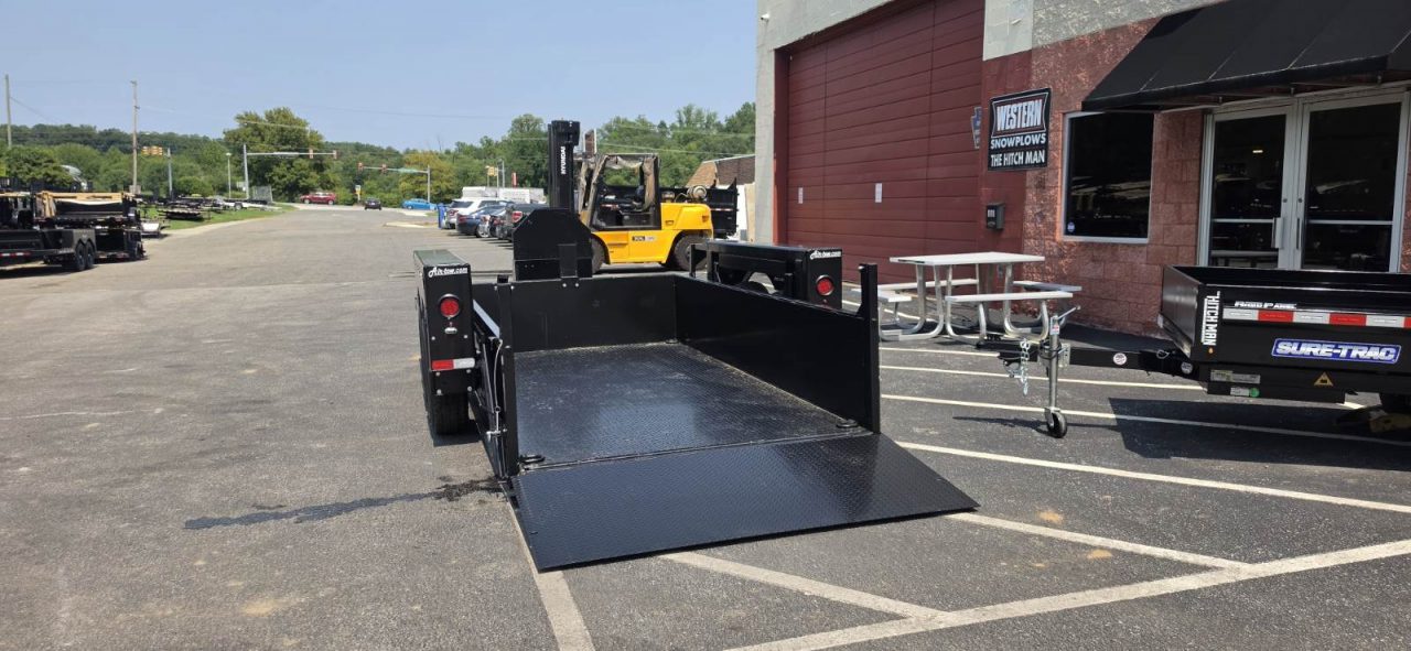 New 6'2" x 12' Air Tow 24" Sides 3D-12 Drop-Deck/Dump Trailer 15k