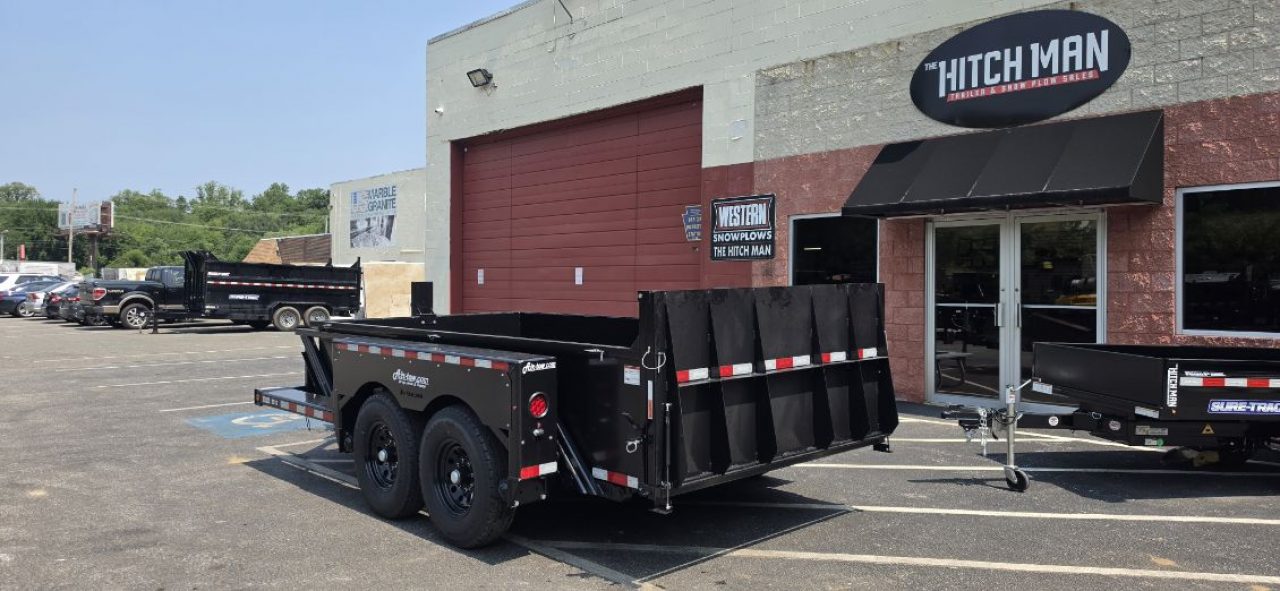 New 6'2" x 12' Air Tow 24" Sides 3D-12 Drop-Deck/Dump Trailer 15k