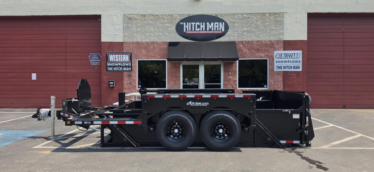 New 6'2" x 12' Air Tow 24" Sides 3D-12 Drop-Deck/Dump Trailer 15k
