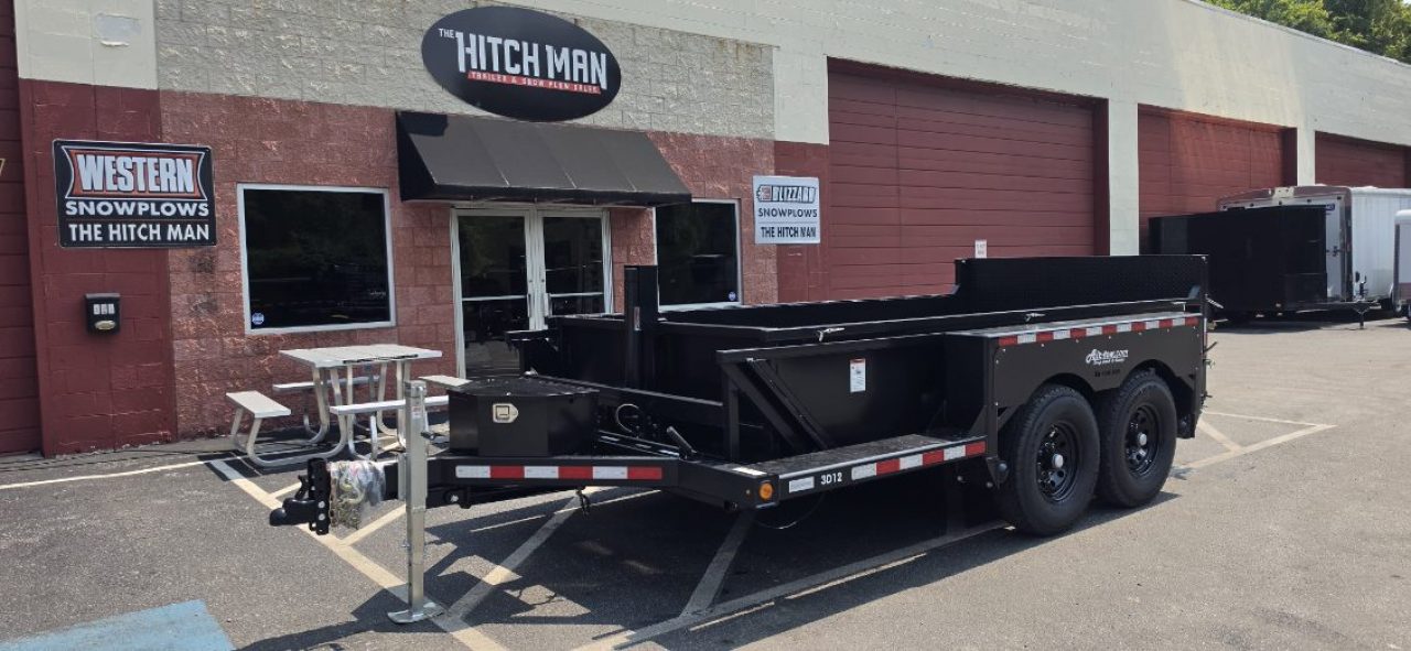 New 6'2" x 12' Air Tow 24" Sides 3D-12 Drop-Deck/Dump Trailer 15k
