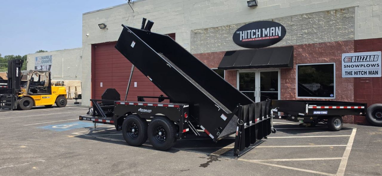 New 6'2" x 12' Air Tow 24" Sides 3D-12 Drop-Deck/Dump Trailer 15k