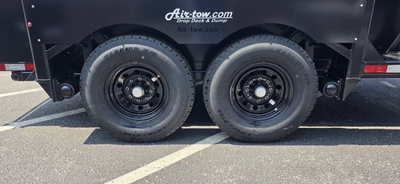 New 6'2" x 12' Air Tow 24" Sides 3D-12 Drop-Deck/Dump Trailer 15k