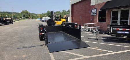 New 6'2" x 12' Air Tow 24" Sides 3D-12 Drop-Deck/Dump Trailer 15k