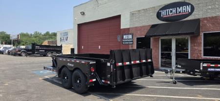 New 6'2" x 12' Air Tow 24" Sides 3D-12 Drop-Deck/Dump Trailer 15k
