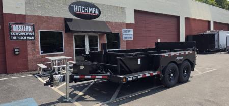 New 6'2" x 12' Air Tow 24" Sides 3D-12 Drop-Deck/Dump Trailer 15k