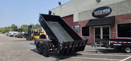 New 6'2" x 12' Air Tow 24" Sides 3D-12 Drop-Deck/Dump Trailer 15k