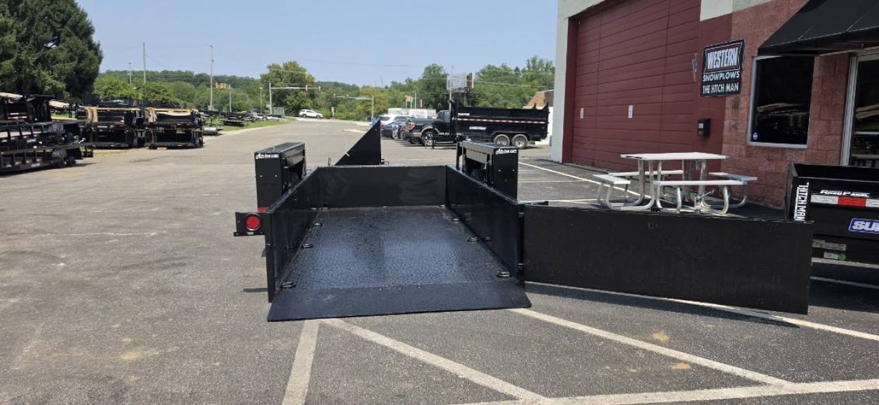 New 6' 3" x 16 Air Tow UT16-14 Drop Deck Utility Flatbed Equipment Trailer 18k w/24" Sides