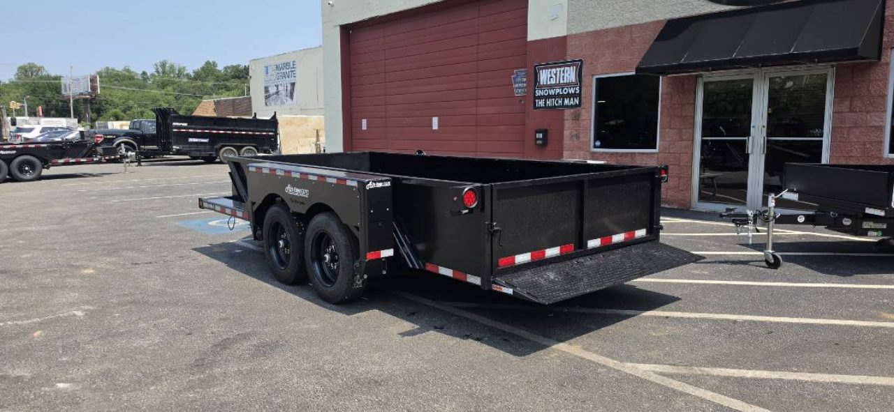 New 6' 3" x 16 Air Tow UT16-14 Drop Deck Utility Flatbed Equipment Trailer 18k w/24" Sides