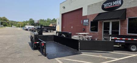 New 6' 3" x 16 Air Tow UT16-14 Drop Deck Utility Flatbed Equipment Trailer 18k w/24" Sides
