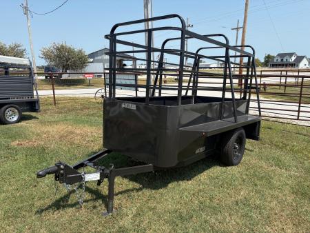 New 2026 Kodiak 4x8 Single Axle Mini Stock Trailer W/ Swing Gate & Slam Latch