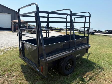 New 2026 Kodiak 4x8 Single Axle Mini Stock Trailer W/ Swing Gate & Slam Latch