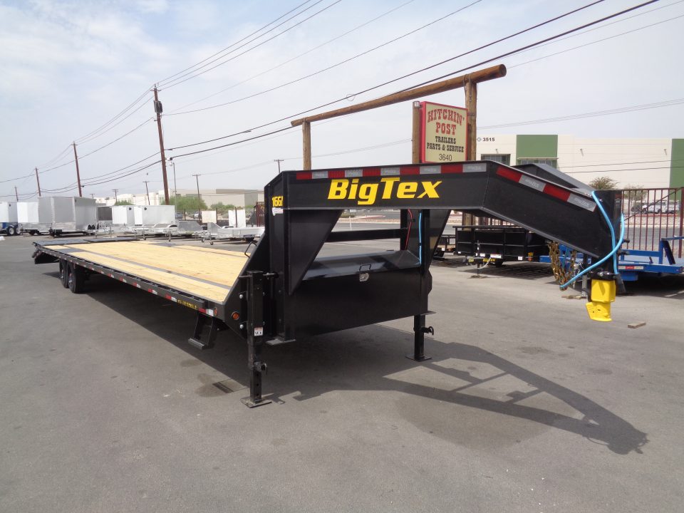 New 2027 Big Tex Trailer * 16GN-40D5A * 40ft Super Duty Single Wheel Tandem Axle Gooseneck Trailer w/ Mega Ramps