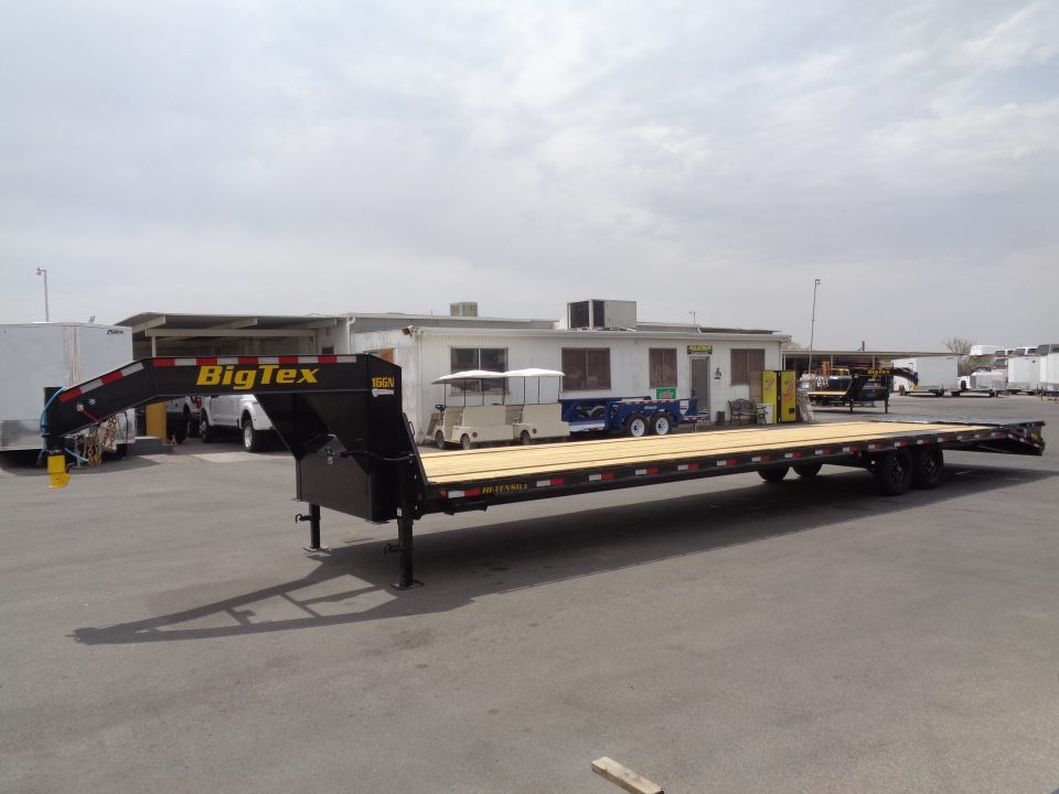 New 2027 Big Tex Trailer * 16GN-40D5A * 40ft Super Duty Single Wheel Tandem Axle Gooseneck Trailer w/ Mega Ramps