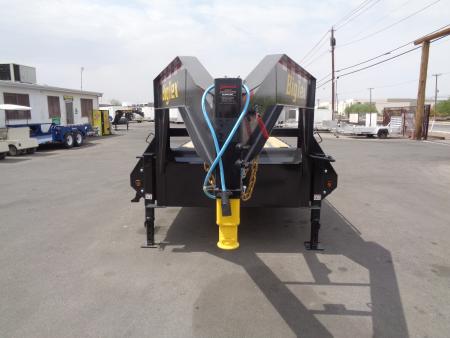 New 2027 Big Tex Trailer * 16GN-40D5A * 40ft Super Duty Single Wheel Tandem Axle Gooseneck Trailer w/ Mega Ramps