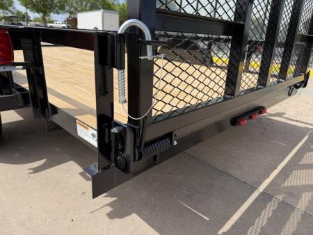New #266121 2026 TOP HAT DSA 12 X 77 SINGLE AXLE ANGLE TOP 3.5K UTILITY W/ RAMP GATE