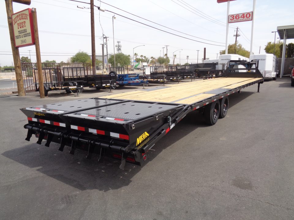 New 2027 Big Tex Trailer * 16GN-40D5A * 40ft Super Duty Single Wheel Tandem Axle Gooseneck Trailer w/ Mega Ramps