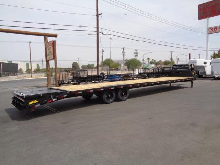 New 2027 Big Tex Trailer * 16GN-40D5A * 40ft Super Duty Single Wheel Tandem Axle Gooseneck Trailer w/ Mega Ramps