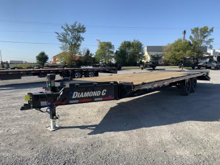 New 2027 Diamond C Trailers DEC207L24X102 (24' X 102 ) 15.5K Max Ramp Equipment Trailer