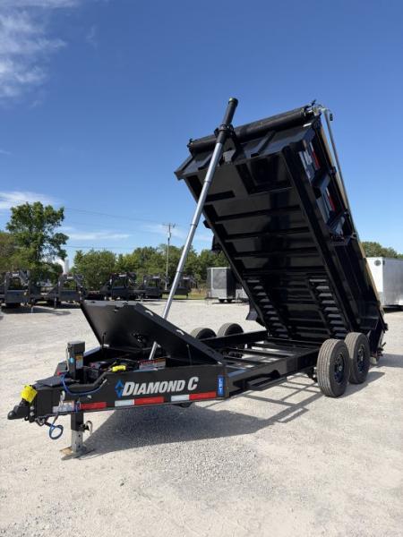 New 2027 Diamond C TrailersLPT207L14X82 (82" X 14') 15.5K Telescopic Dump Trailer