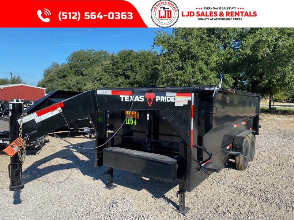 New 2026 Texas Pride - Gooseneck Dump Trailer 16'x4' - Tarp - 16K GVWR