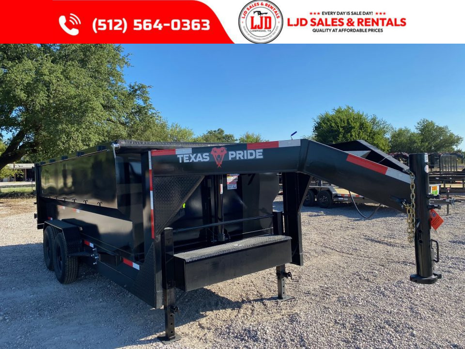 New 2026 Texas Pride - Gooseneck Dump Trailer 16'x4' - Tarp - 16K GVWR