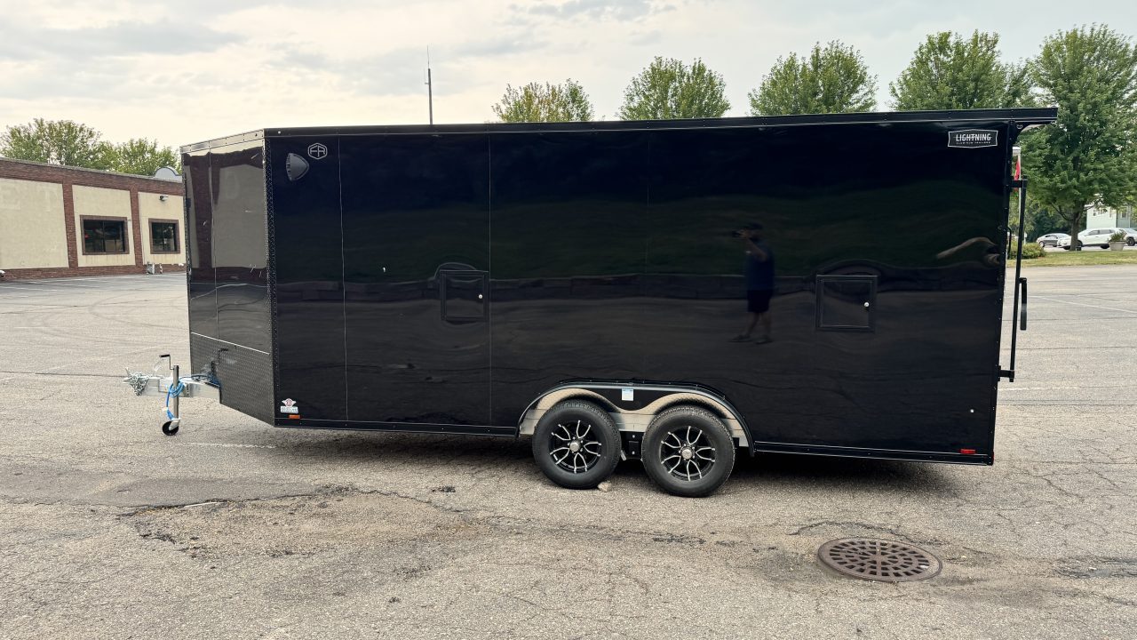New 2027 Lightning Trailers 7.5x23 Snowmobile Trailer