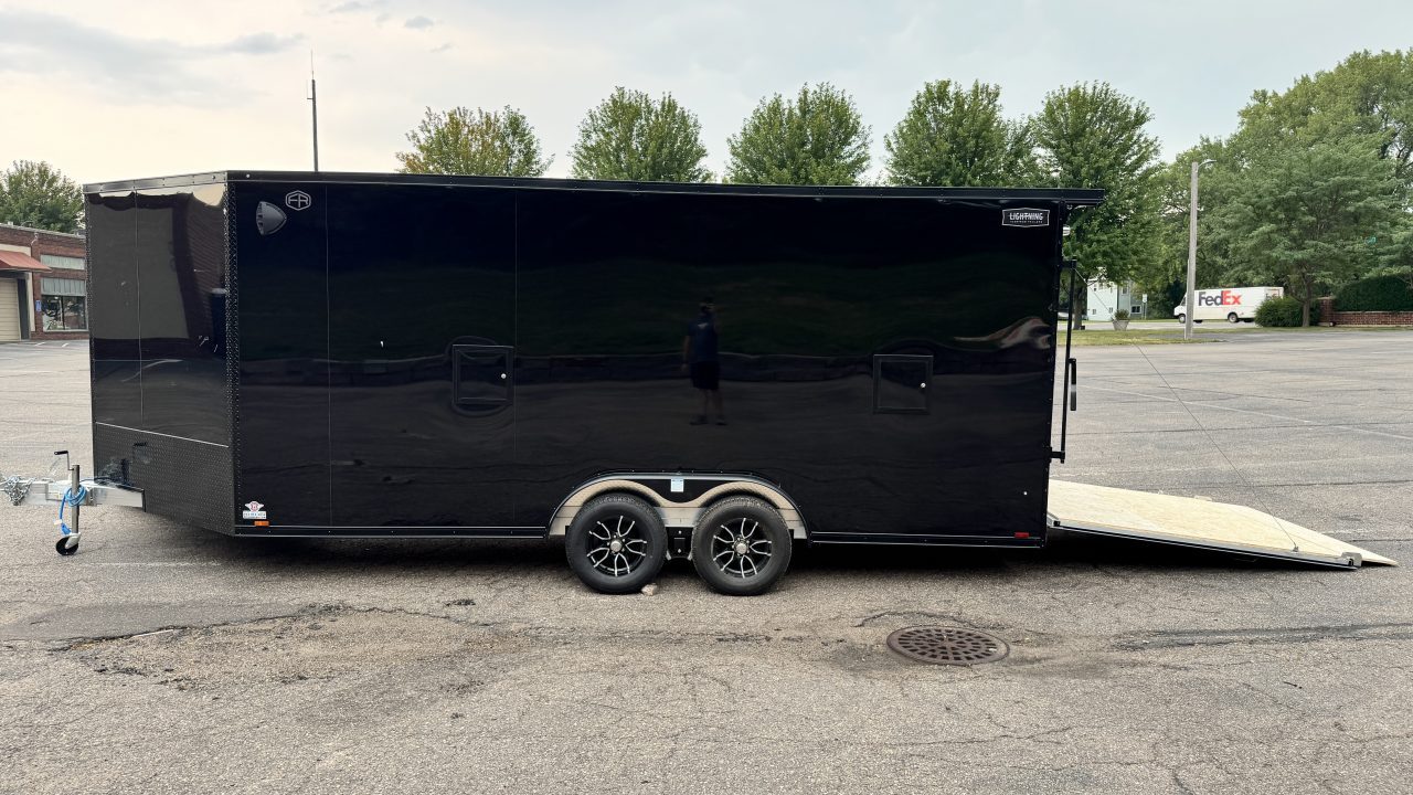 New 2027 Lightning Trailers 7.5x23 Snowmobile Trailer