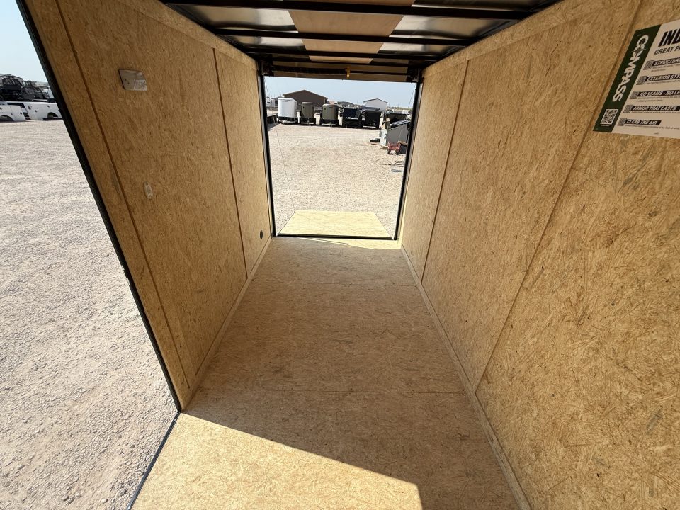 New 2027 Compass 6'x12' Enclosed Cargo Trailer - Indigo DLX