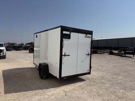 New 2027 Compass 6'x12' Enclosed Cargo Trailer - Indigo DLX