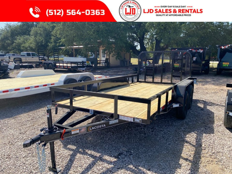 New 2026 Lacosta - 4' Gate - 83  x 16' Utility Trailer