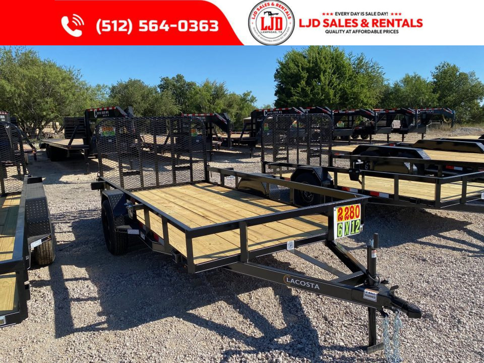 New 2026 Lacosta - 4' Gate - 6 x 12 - Utility Trailer