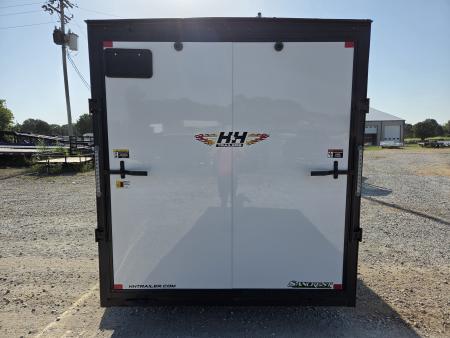 New 2027 H&H 7X16 TANDEM 7K CARGO W/BLACKOUT TRIM SCREWLESS EXTERIOR 7' HEIGHT & RAMP DOOR