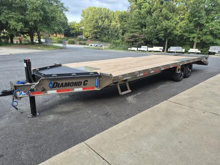 New 2027 Diamond C 8.5x24' Equipment, Deckover w/Dove & Ramps, 12.9K Payload DEC 208