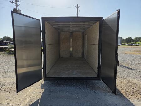 New 2027 H&H 7X14 TANDEM 7K CARGO W/BLACKOUT TRIM 7FT HEIGHT & BARN DOORS